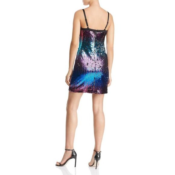 NWT LAUNDRY BY SHELLI SEGAL SEQUINED dress - sz 12 - Picture 3 of 8